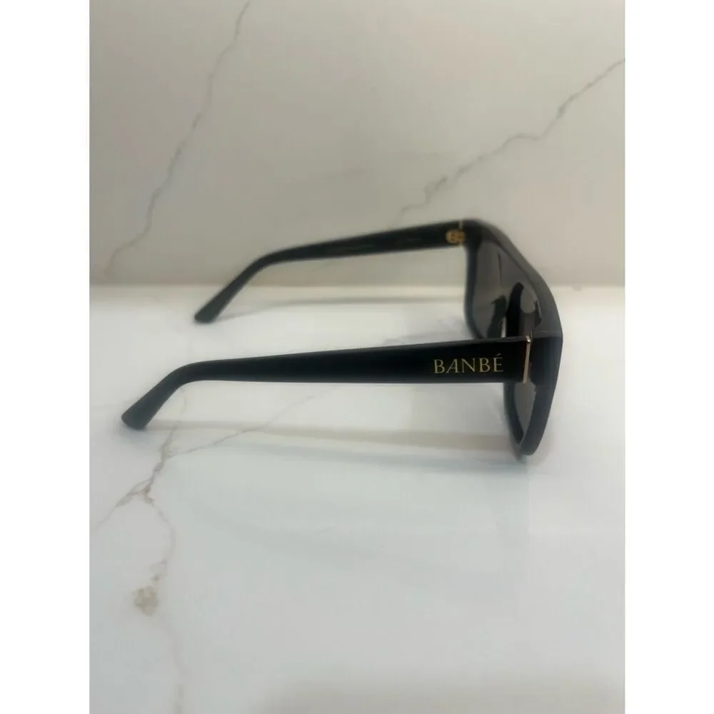 🔥 BANBÉ Black Oversized Square Sunglasses w/ Case Chic Unisex